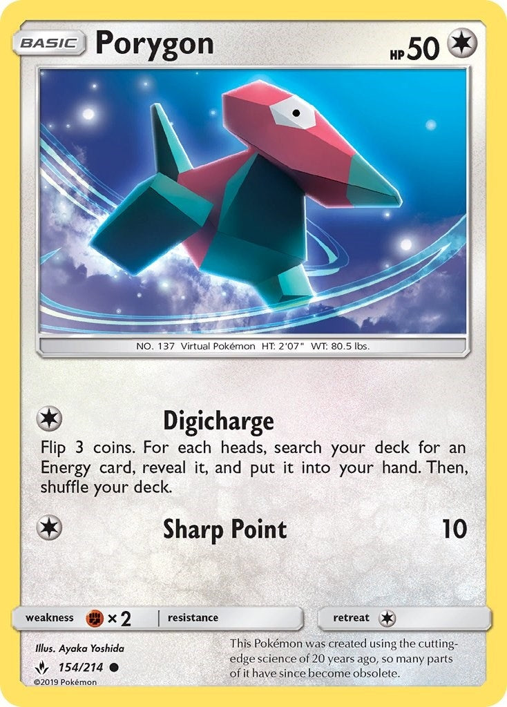 Image for Porygon (154) (154/214) [SM - Unbroken Bonds] - Pokemon