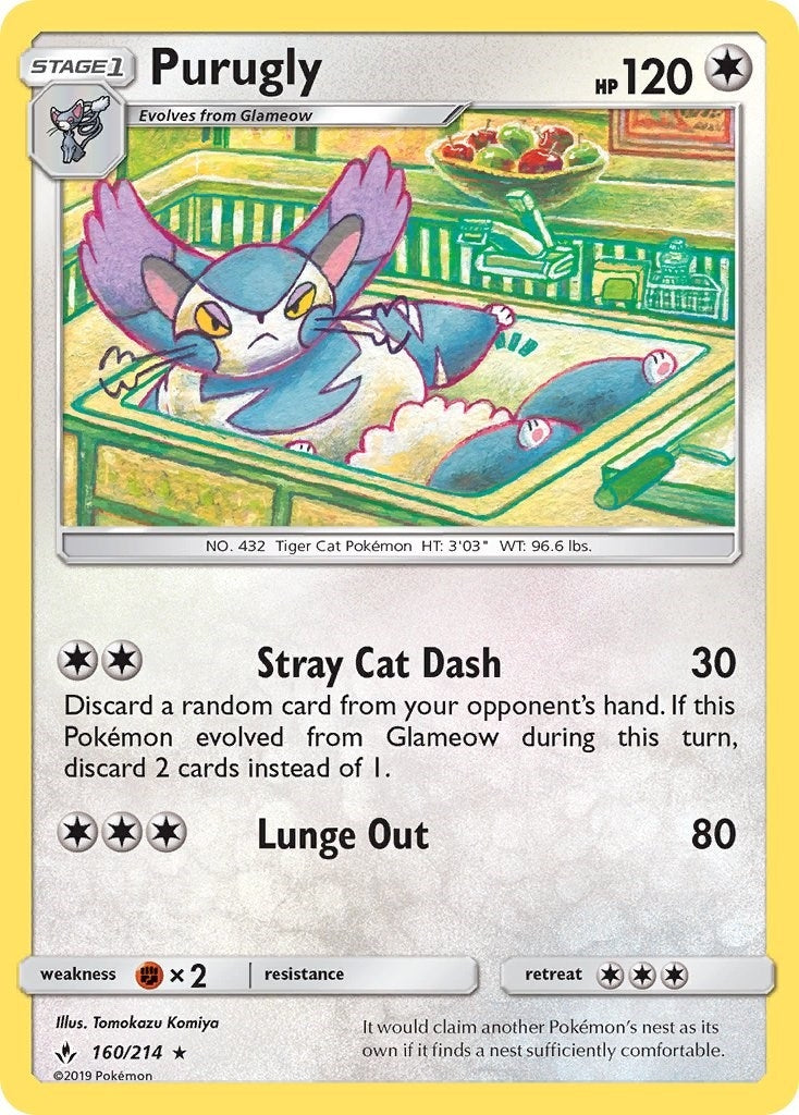 Image for Purugly (160/214) [SM - Unbroken Bonds] - Pokemon