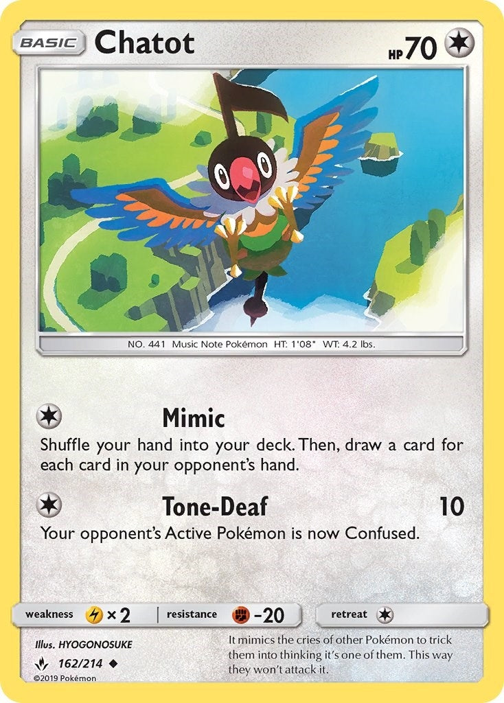 Image for Chatot (162/214) [SM - Unbroken Bonds] - Pokemon