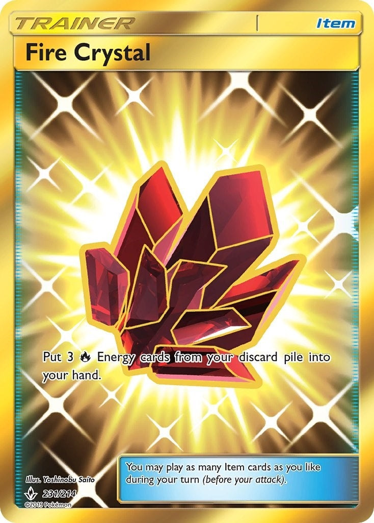 Image for Fire Crystal (Secret) (231/214) [SM - Unbroken Bonds] - Pokemon