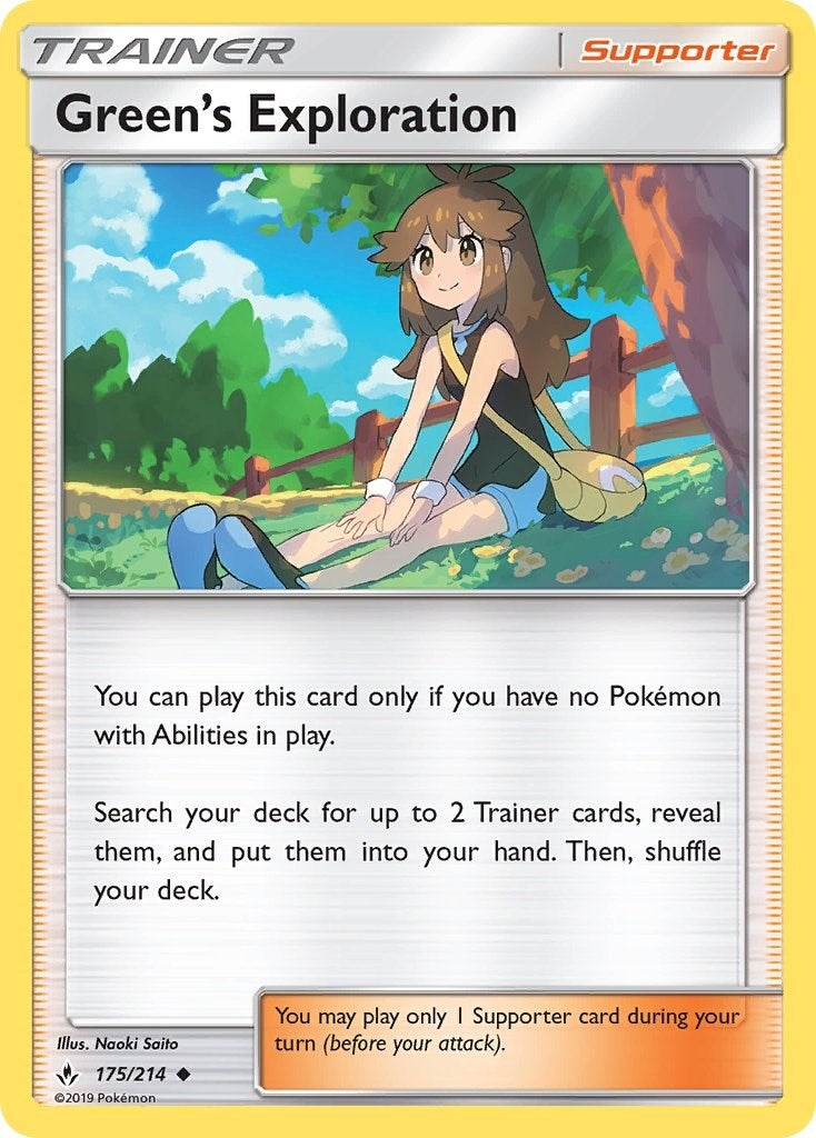 Image for Green's Exploration (175/214) [SM - Unbroken Bonds] - Pokemon