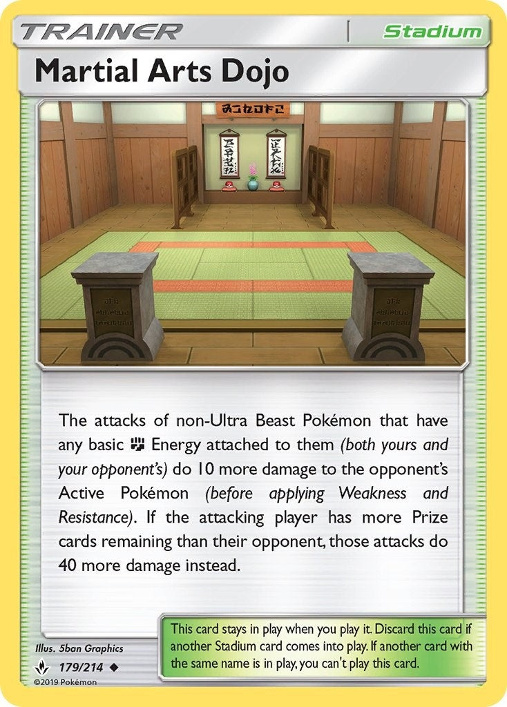 Image for Martial Arts Dojo (179/214) [SM - Unbroken Bonds] - Pokemon