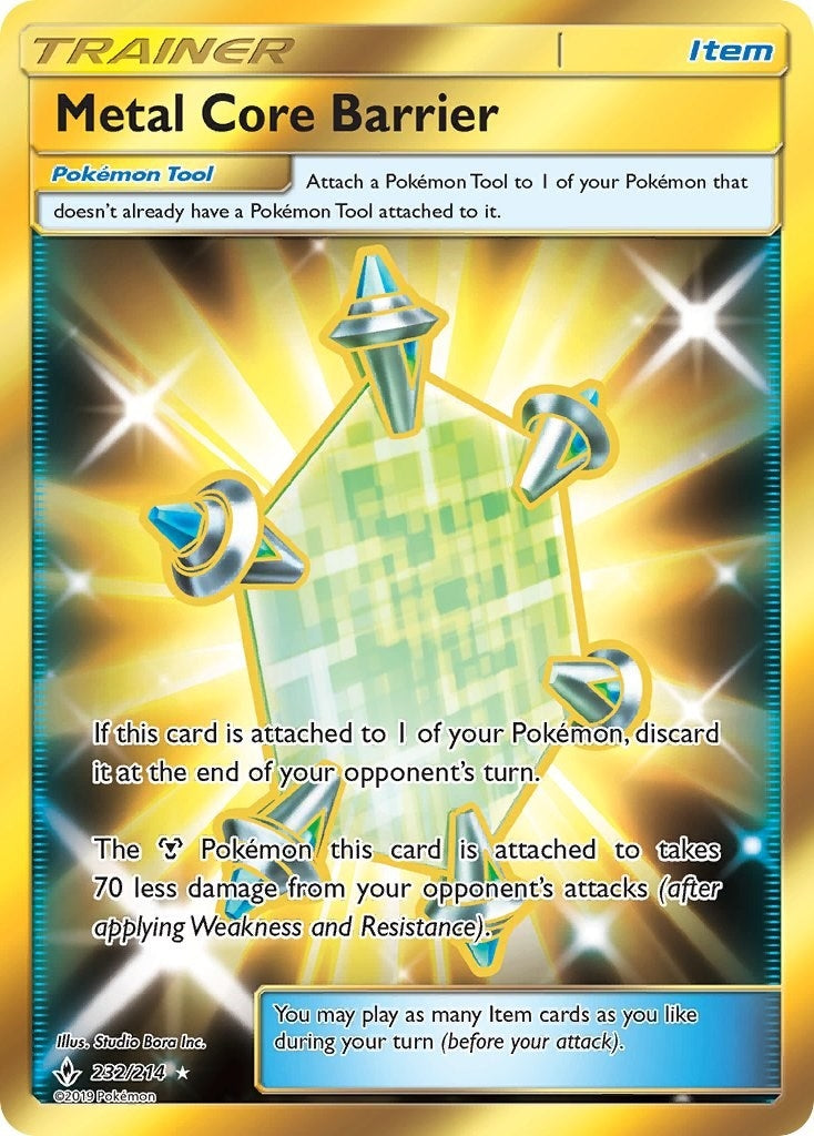 Image for Metal Core Barrier (Secret) (232/214) [SM - Unbroken Bonds] - Pokemon