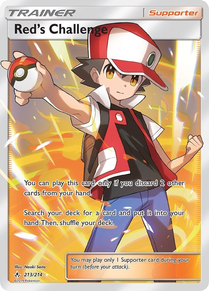 Image for Red's Challenge (Full Art) (213/214) [SM - Unbroken Bonds] - Pokemon