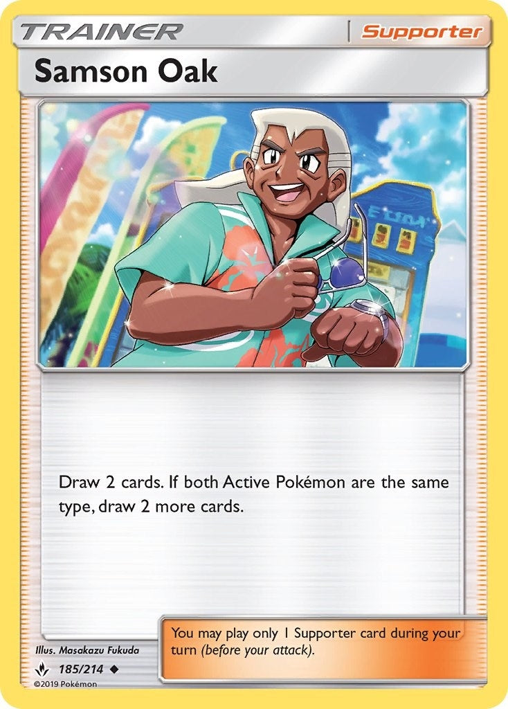 Image for Samson Oak (185/214) [SM - Unbroken Bonds] - Pokemon