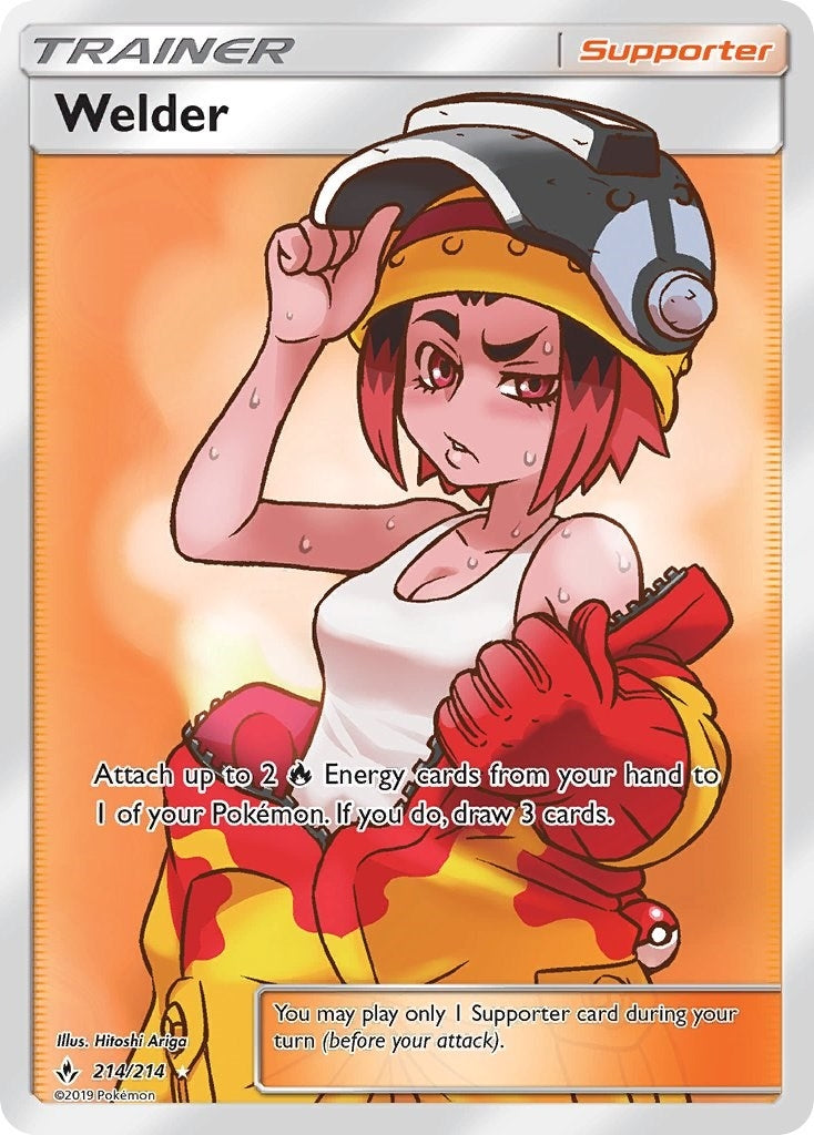 Image for Welder (Full Art) (214/214) [SM - Unbroken Bonds] - Pokemon