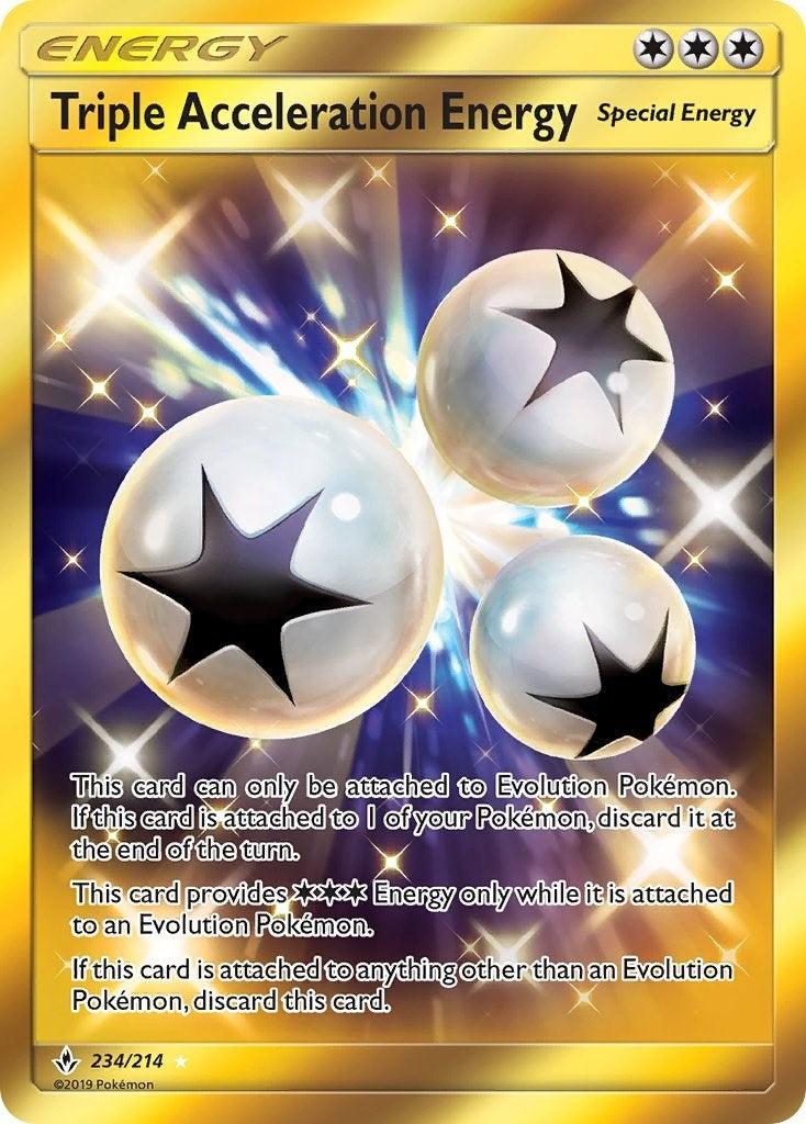 Image for Triple Acceleration Energy (Secret) (234/214) [SM - Unbroken Bonds] - Pokemon