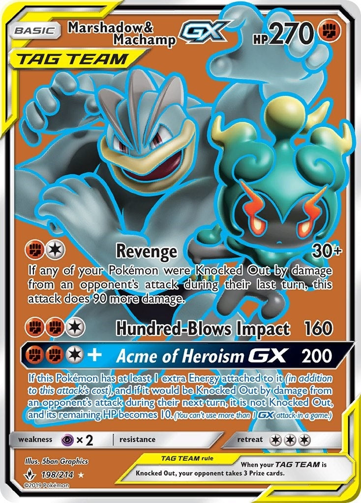 Image for Marshadow & Machamp GX (198) (Full Art) (198/214) [SM - Unbroken Bonds] - Pokemon