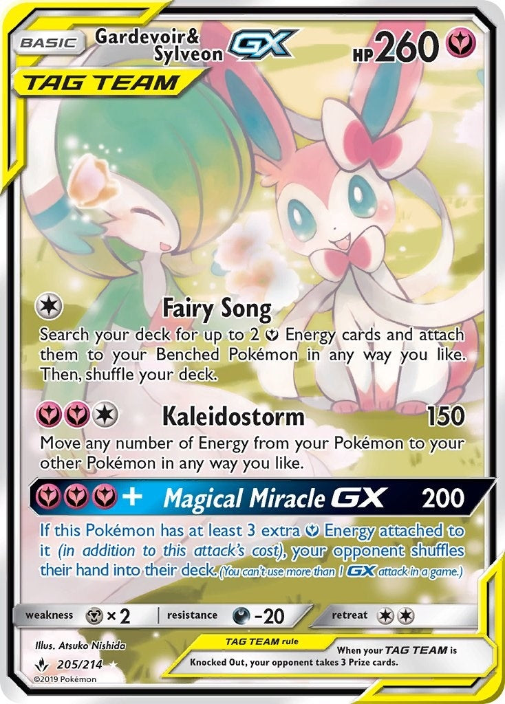 Image for Gardevoir & Sylveon GX (205) (Alternate Full Art) (205/214) [SM - Unbroken Bonds] - Pokemon