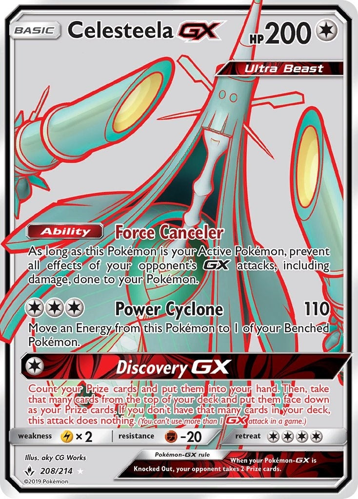 Image for Celesteela GX (Full Art) (208/214) [SM - Unbroken Bonds] - Pokemon