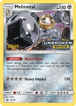 Image for Melmetal - SM181 (Prerelease) [Staff] (SM181) [SM Promos] - Pokemon