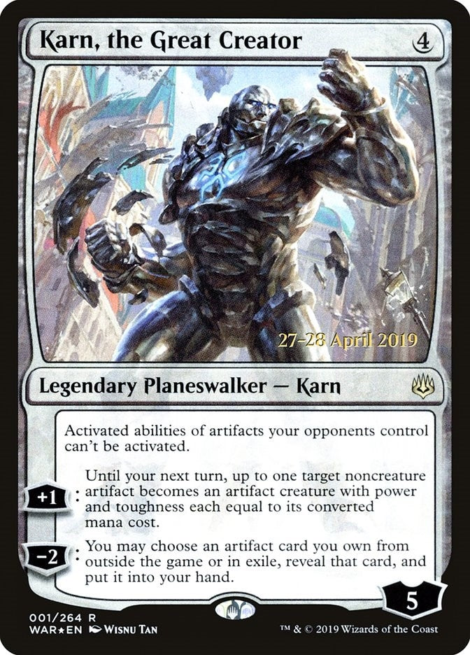 Image for Karn, the Great Creator (1) [Prerelease Cards] - Magic: The Gathering