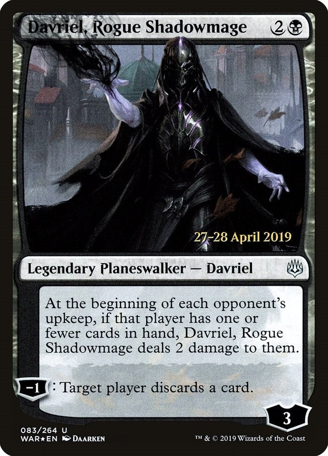 Image for Davriel, Rogue Shadowmage (83) [Prerelease Cards] - Magic: The Gathering
