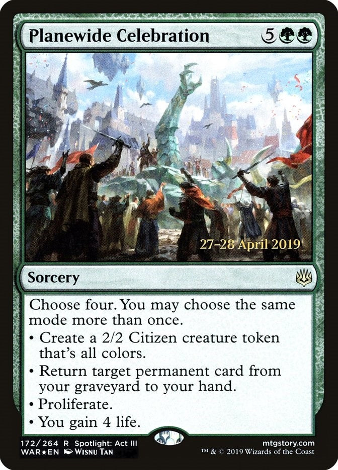 Image for Planewide Celebration (172) [Prerelease Cards] - Magic: The Gathering