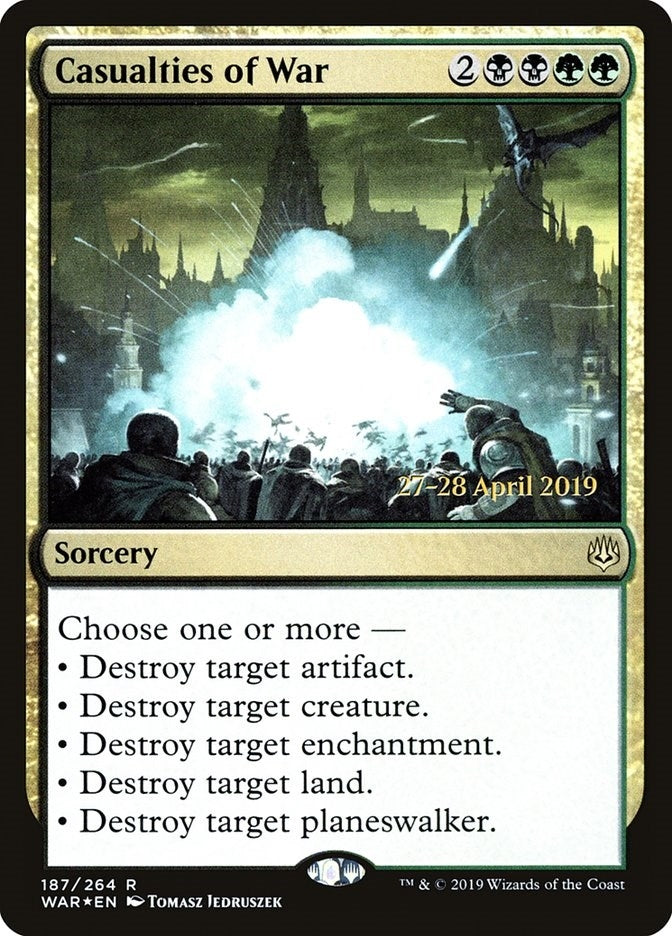 Image for Casualties of War (187) [Prerelease Cards] - Magic: The Gathering