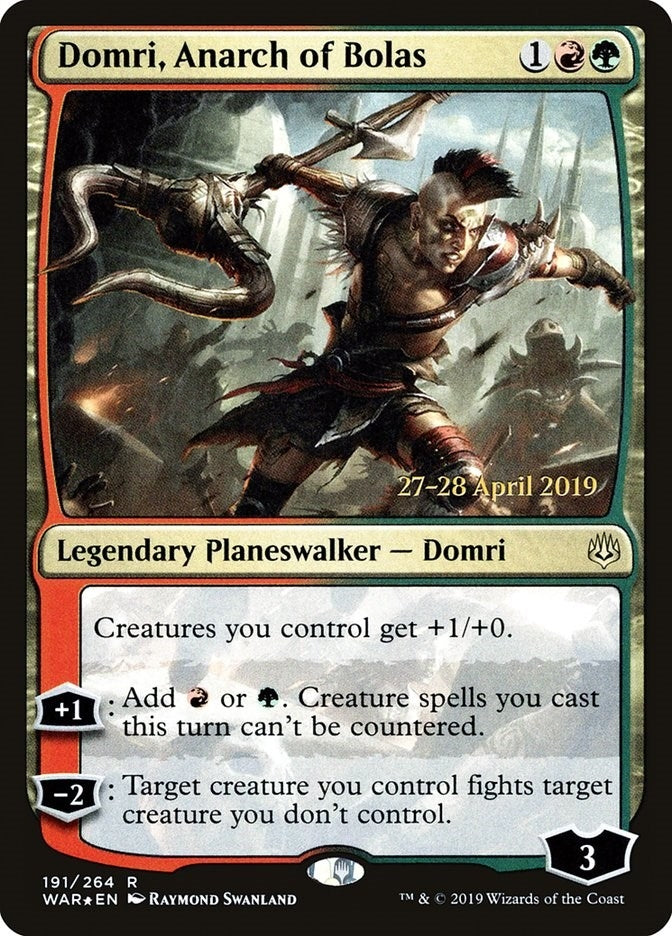 Image for Domri, Anarch of Bolas (191) [Prerelease Cards] - Magic: The Gathering