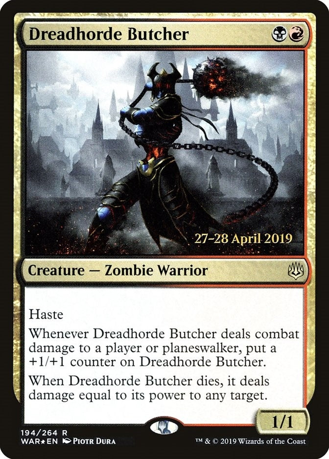 Image for Dreadhorde Butcher (194) [Prerelease Cards] - Magic: The Gathering