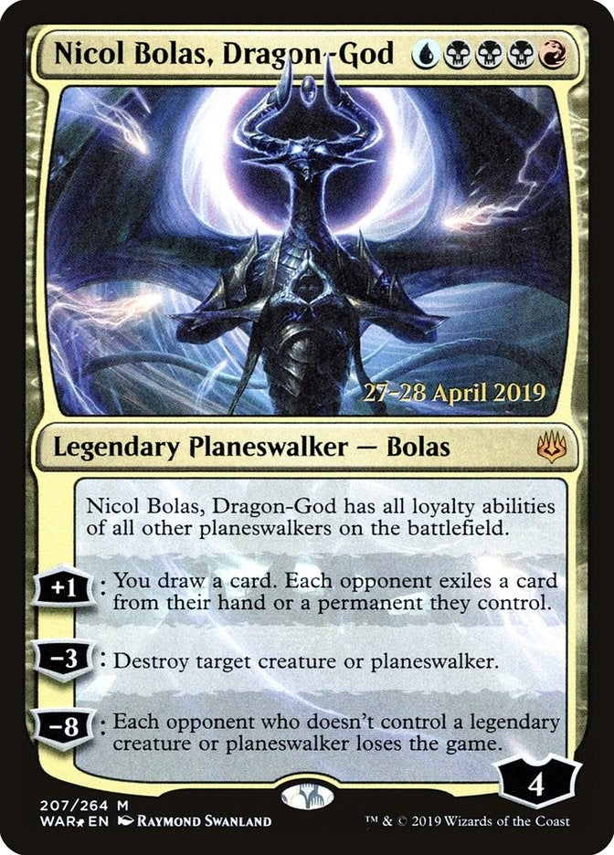 Image for Nicol Bolas, Dragon-God (207) [Prerelease Cards] - Magic: The Gathering