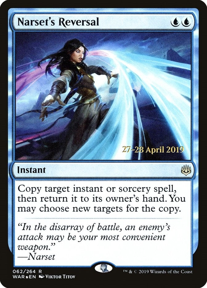Image for Narset's Reversal (62) [Prerelease Cards] - Magic: The Gathering