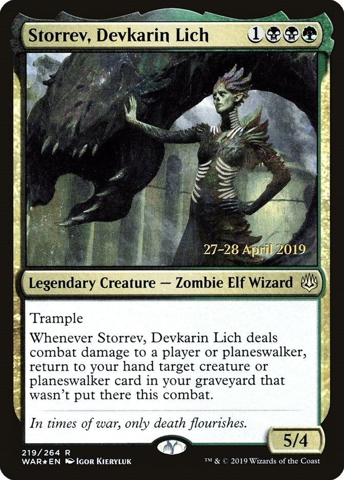 Image for Storrev, Devkarin Lich (219) [Prerelease Cards] - Magic: The Gathering