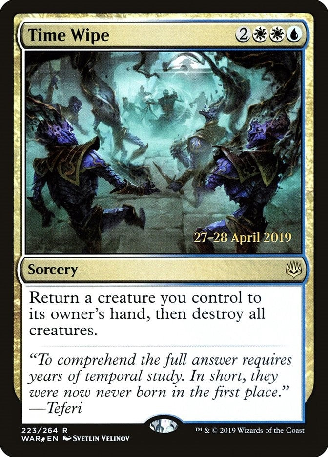 Image for Time Wipe (223) [Prerelease Cards] - Magic: The Gathering