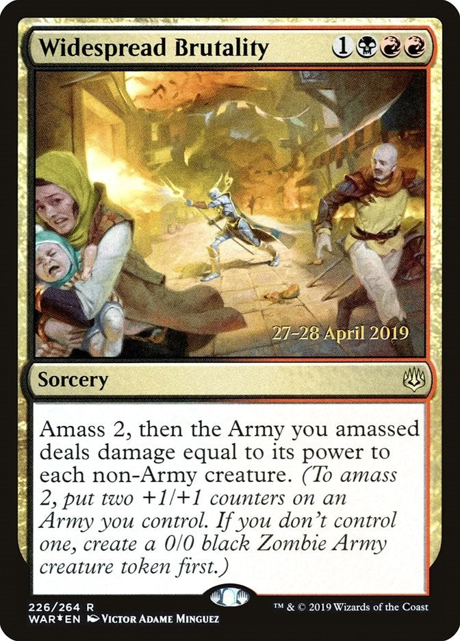 Image for Widespread Brutality (226) [Prerelease Cards] - Magic: The Gathering