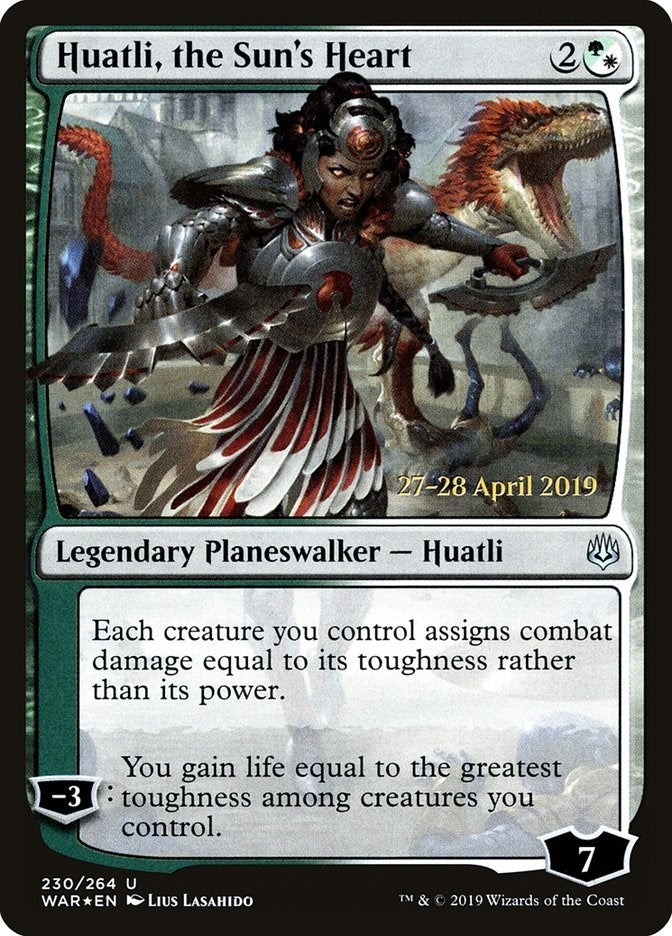 Image for Huatli, the Sun's Heart (230) [Prerelease Cards] - Magic: The Gathering