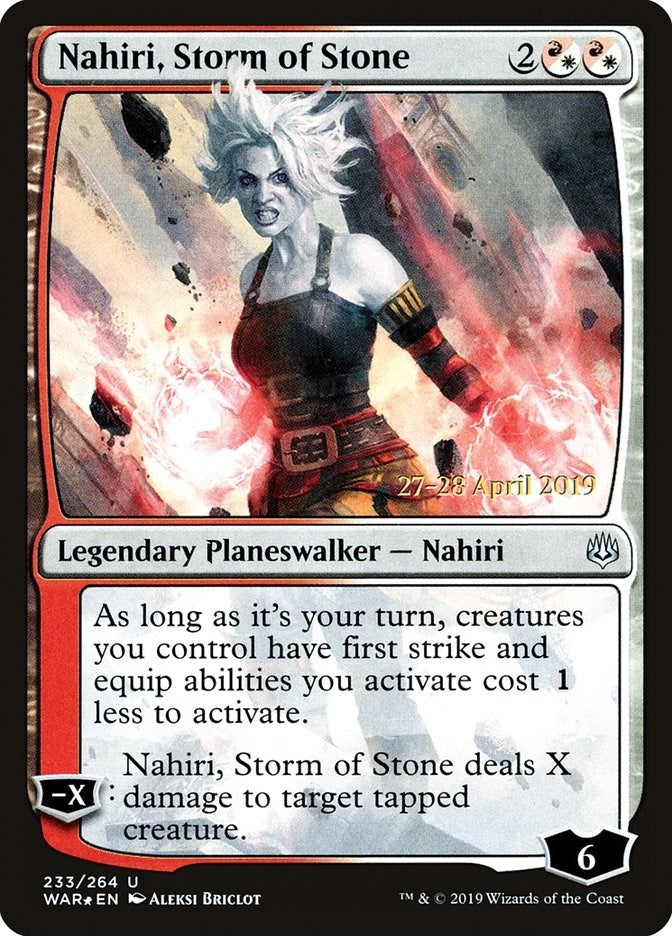 Image for Nahiri, Storm of Stone (233) [Prerelease Cards] - Magic: The Gathering
