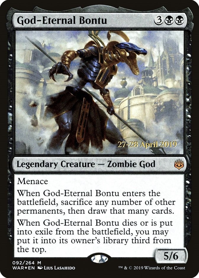 Image for God-Eternal Bontu (92) [Prerelease Cards] - Magic: The Gathering