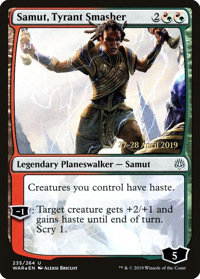 Image for Samut, Tyrant Smasher (235) [Prerelease Cards] - Magic: The Gathering
