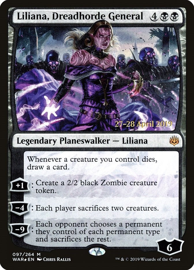 Image for Liliana, Dreadhorde General (97) [Prerelease Cards] - Magic: The Gathering