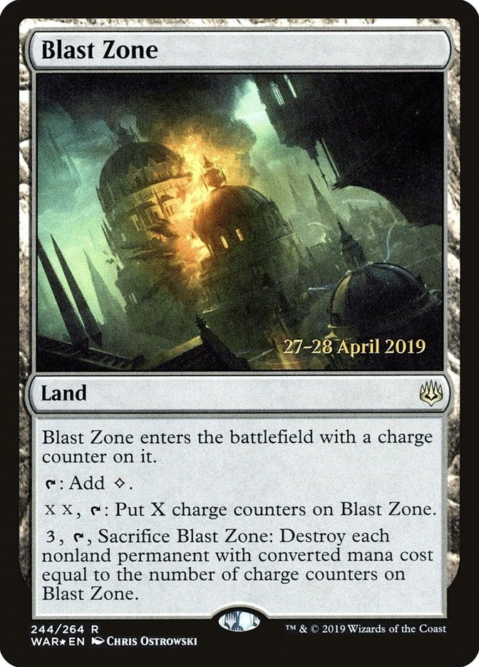 Image for Blast Zone (WAR) (244) [Prerelease Cards] - Magic: The Gathering