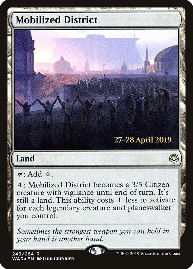 Image for Mobilized District (249) [Prerelease Cards] - Magic: The Gathering