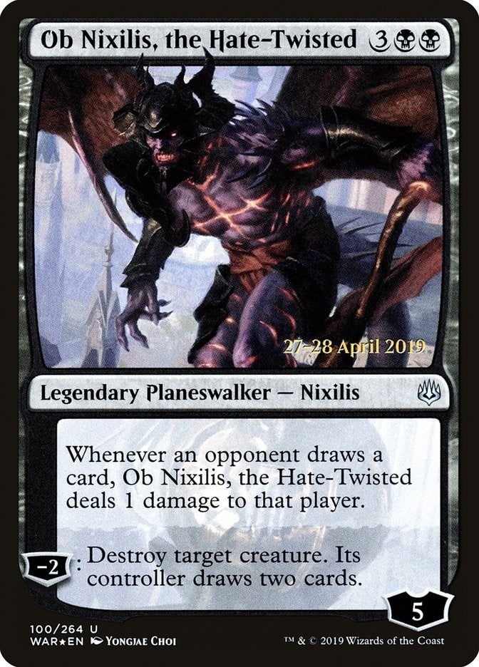 Image for Ob Nixilis, the Hate-Twisted (100) [Prerelease Cards] - Magic: The Gathering