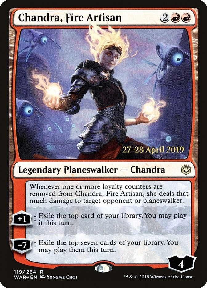Image for Chandra, Fire Artisan (119) [Prerelease Cards] - Magic: The Gathering