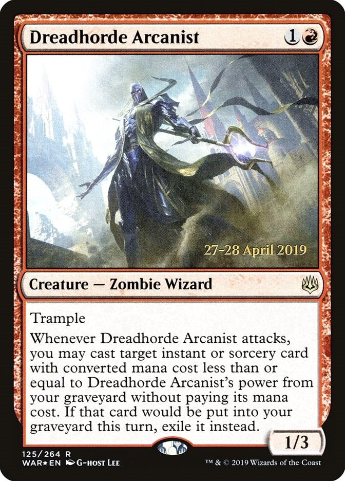 Image for Dreadhorde Arcanist (125) [Prerelease Cards] - Magic: The Gathering