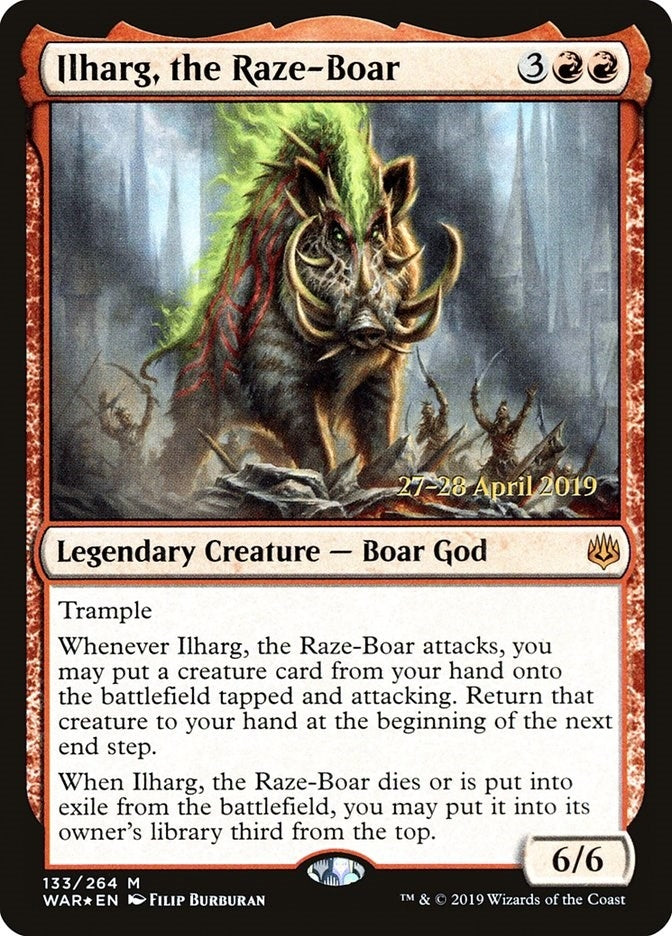 Image for Ilharg, the Raze-Boar (133) [Prerelease Cards] - Magic: The Gathering