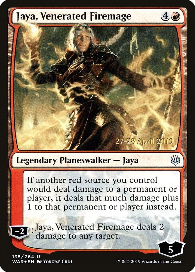 Image for Jaya, Venerated Firemage (135) [Prerelease Cards] - Magic: The Gathering