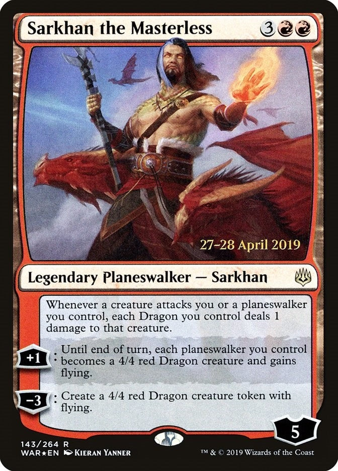 Image for Sarkhan the Masterless (143) [Prerelease Cards] - Magic: The Gathering