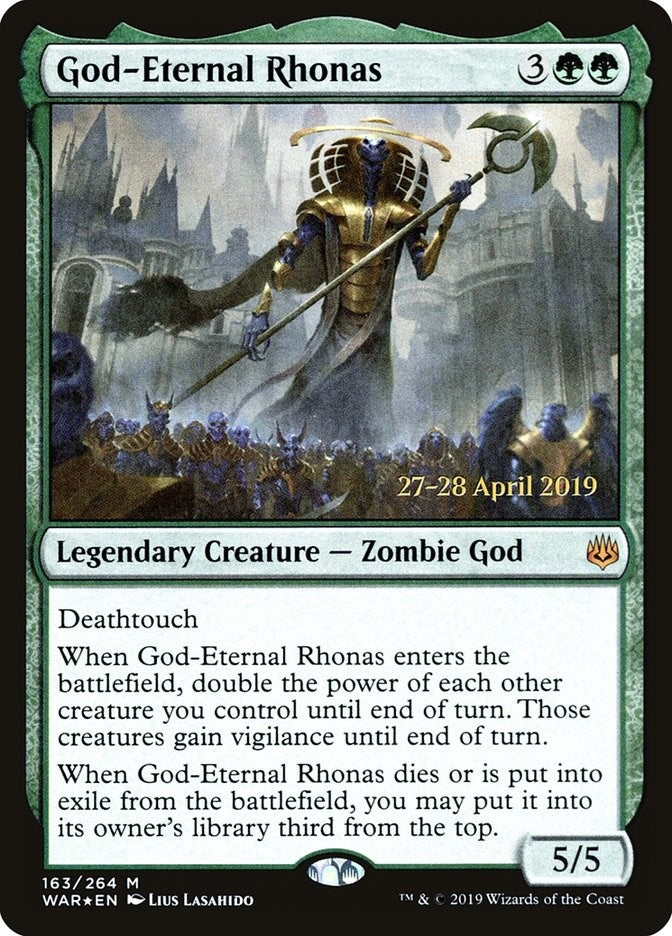 Image for God-Eternal Rhonas (163) [Prerelease Cards] - Magic: The Gathering