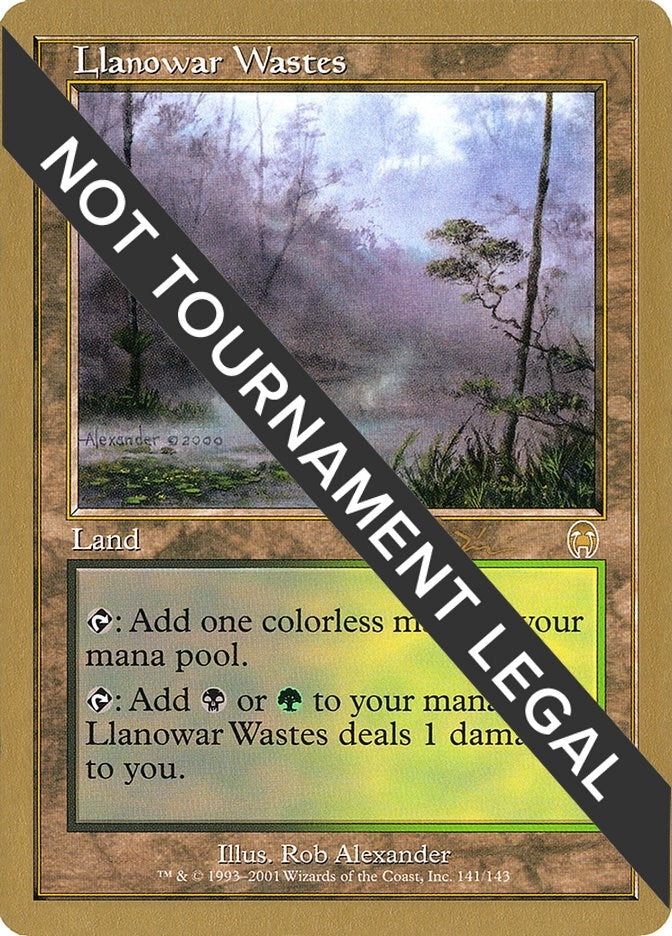 Image for Llanowar Wastes - 2001 Jan Tomcani (APC) [World Championship Decks] - Magic: The Gathering