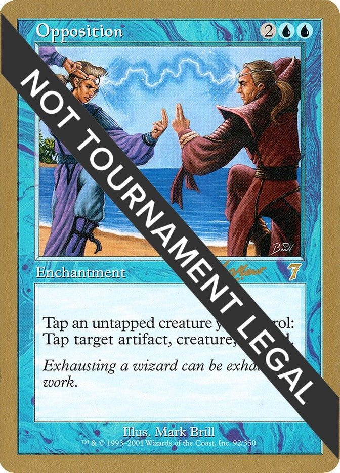 Image for Opposition - 2002 Sim Han How (7ED) [World Championship Decks] - Magic: The Gathering