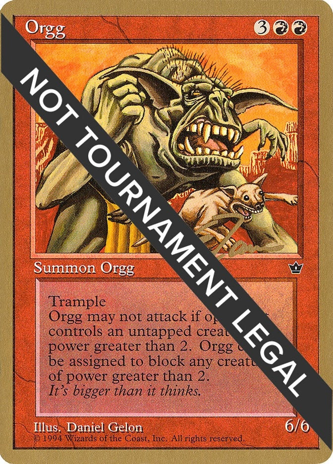 Image for Orgg - 1996 Eric Tam (FEM) [World Championship Decks] - Magic: The Gathering