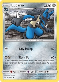 Image for Lucario - 126/214 (SM Unbroken Bonds) (126/214) [Deck Exclusives] - Pokemon
