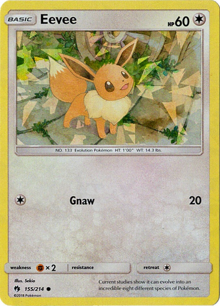 Image for Eevee - 155/214 (Let's Play, Eevee!) (Cracked Ice Holo) (155/214) [Deck Exclusives] - Pokemon