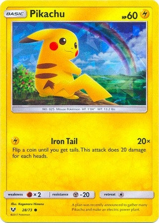 Image for Pikachu - 28/73 (Cracked Ice Holo) (028/073) [Deck Exclusives] - Pokemon