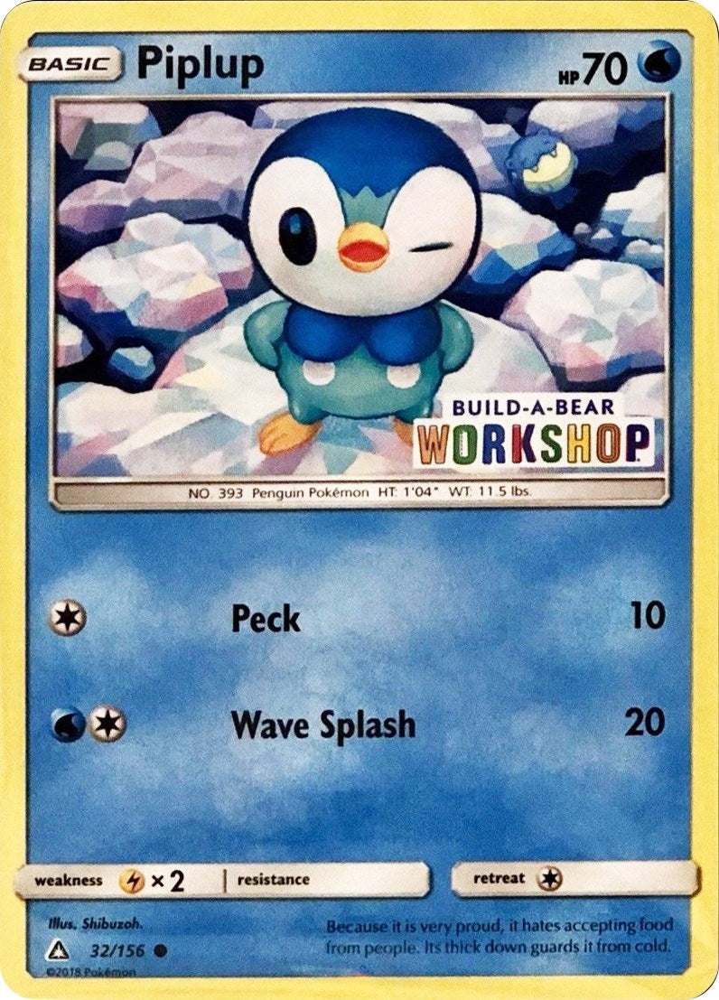 Image for Piplup - 32/156 (Build-A-Bear Workshop Exclusive) (032/156) [Miscellaneous Cards & Products] - Pokemon