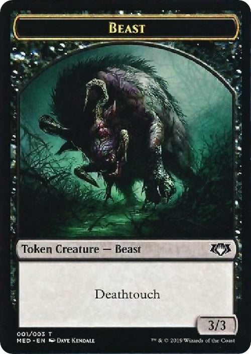 Image for Beast Token (1) [Mythic Edition: War of the Spark] - Magic: The Gathering