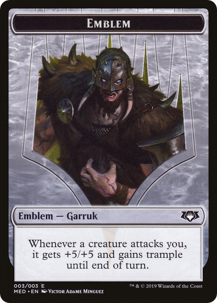 Image for Emblem - Garruk, Apex Predator (3) [Mythic Edition: War of the Spark] - Magic: The Gathering