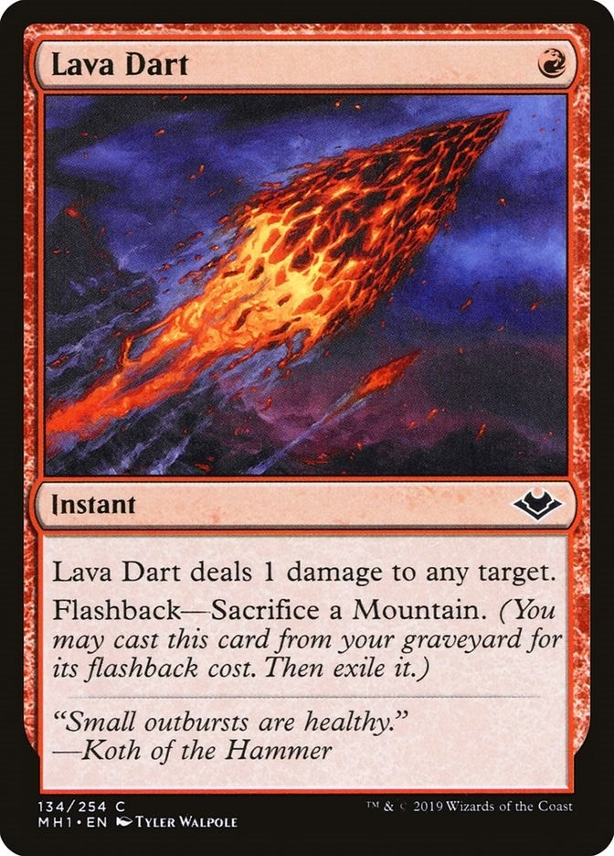 Image for Lava Dart (134) [Modern Horizons] - Magic: The Gathering